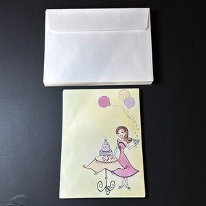 20 Girls party invitations or thank you cards